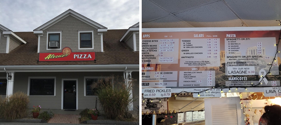Alecsies House of Pizza Menu